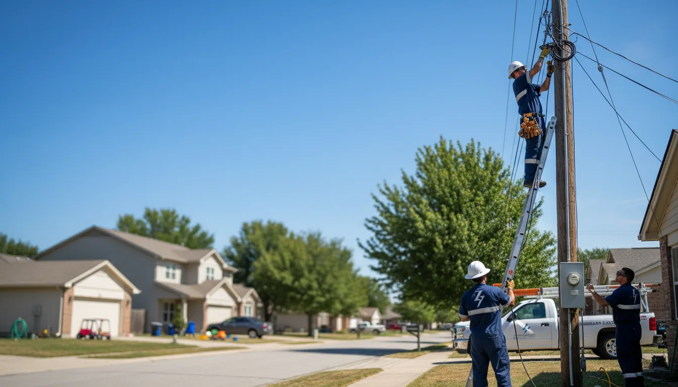 Residential electrician providing installation services in Lockesburg, AR